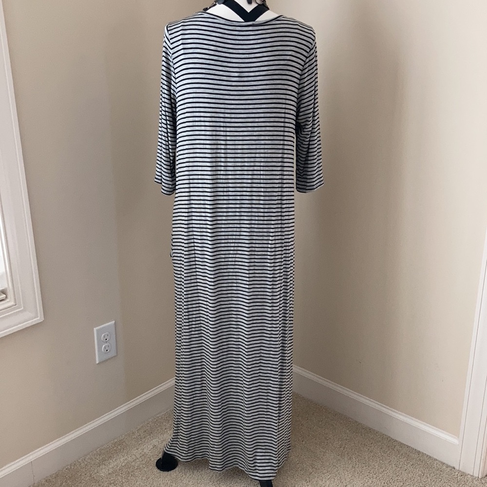 Striped Hi Lo Tunic Top - Picture 5 of 5